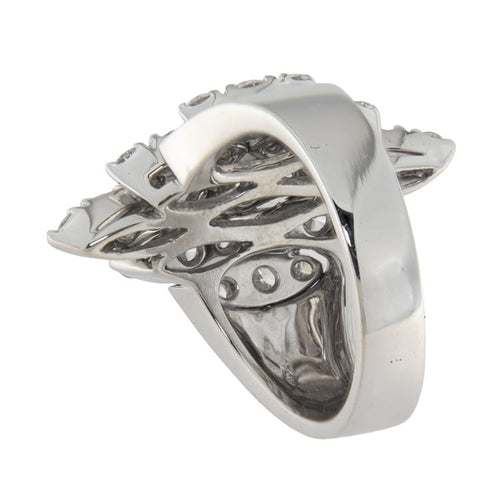 58 Bague en or blanc et diamants 1,80 ct 58 Facettes G4000