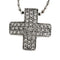 Collier - Pendentif croix en or blanc et diamants 0,58 ct 58 Facettes G3998