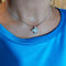 Collier - Pendentif croix en or blanc et diamants 0,58 ct 58 Facettes G3998