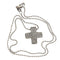 Collier - Pendentif croix en or blanc et diamants 0,58 ct 58 Facettes G3998