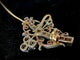Belle Époque - Broche pendentif en or jaune, platine et diamants 58 Facettes Broche 2