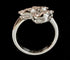 50.5 Bague pavée 54 diamants en or blanc 18 carats 58 Facettes Bague 14