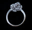 50.5 Bague pavée 54 diamants en or blanc 18 carats 58 Facettes Bague 14