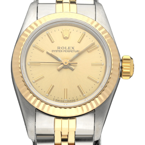 Rolex - Montre Oyster Perpetual Lady 67193 or et acier