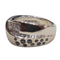 57 Bague en or blanc avec diamants noirs et blancs 58 Facettes S100