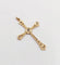 Pendentif croix antique en or rose 18k et diamants taille rose 58 Facettes A07607