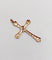 Pendentif croix antique en or rose 18k et diamants taille rose 58 Facettes A07607