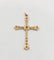 Pendentif croix antique en or rose 18k et diamants taille rose 58 Facettes A07607