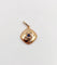 Pendentif fleur antique en or rose 18k, saphir et diamants 58 Facettes A07609