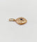 Pendentif fleur antique en or rose 18k, saphir et diamants 58 Facettes A07609