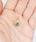 Pendentif fleur antique en or rose 18k, saphir et diamants 58 Facettes A07609