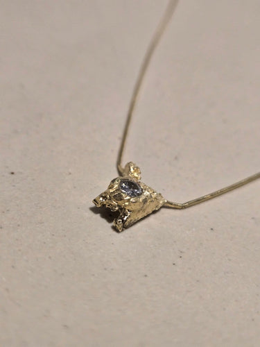 Pendentif style or sauvage en or jaune 750 et diamants 58 Facettes Pendentif-2