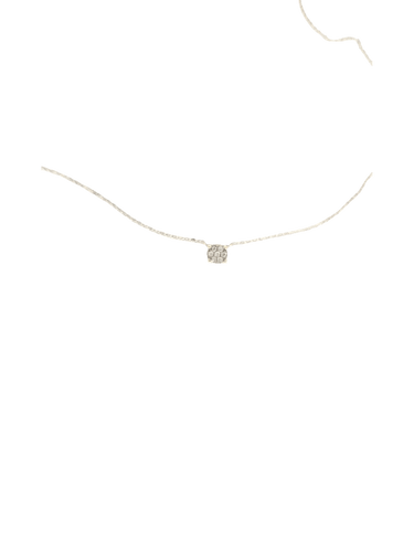 Pendentif géométrique en or blanc 750 et diamants 58 Facettes Pendentif-3
