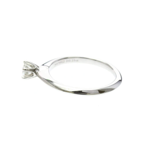 Bague 45 Tiffany & Co. - Bague solitaire en platine et diamant H/VS1 58 Facettes izogeqv6dw