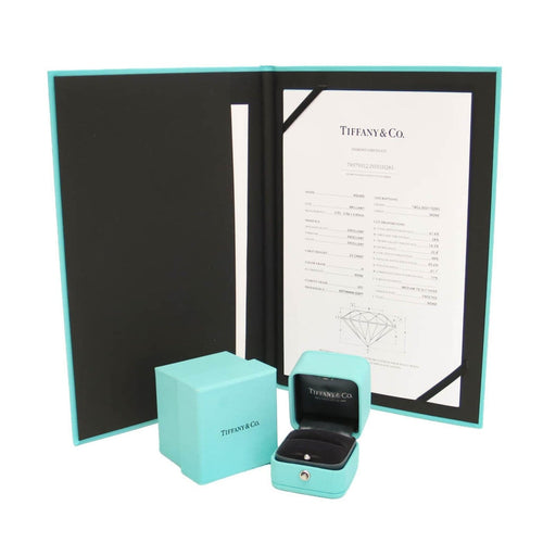 Bague 45 Tiffany & Co. - Bague solitaire en platine et diamant H/VS1 58 Facettes izogeqv6dw