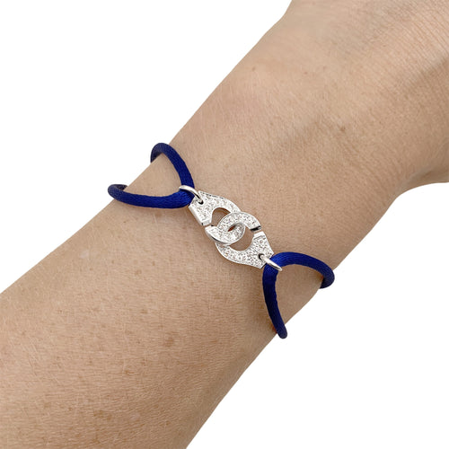 Bracelet Dinh Van Menottes R10 - Bracelet en or blanc et diamants 58 Facettes 35942