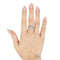 54 Bague en or blanc 14 ct avec diamants 58 Facettes 18335