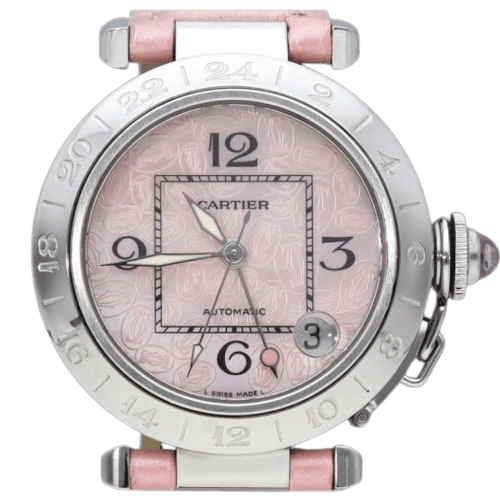 Cartier Pasha GMT - Montre en acier
