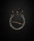 Broche Spilla vittoriana en or rose et argent, vers 1830, diamants 58 Facettes