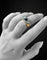 Bague 56 Bague pont - Saphir et diamants en or blanc 18 carats 58 Facettes