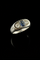 Bague 56 Bague pont - Saphir et diamants en or blanc 18 carats 58 Facettes