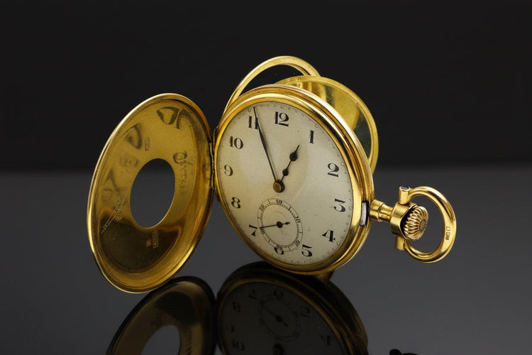 Montre Baume et Mercier - Montre de poche « Œil-de-bœuf » en or 58 Facettes