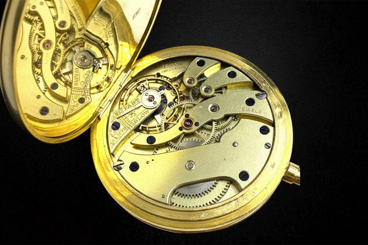 Montre Baume et Mercier - Montre de poche « Œil-de-bœuf » en or 58 Facettes