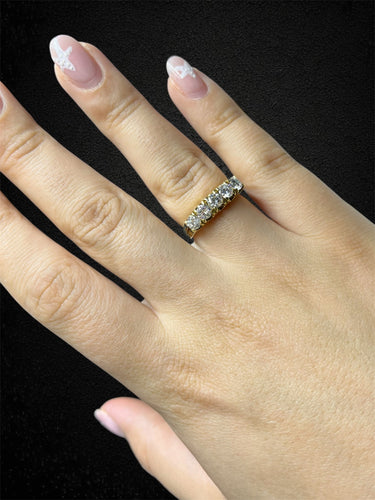 Bracelet 57.5 Rivière - Bracelet en or jaune 18 ct et diamants 1,25 ct 58 Facettes