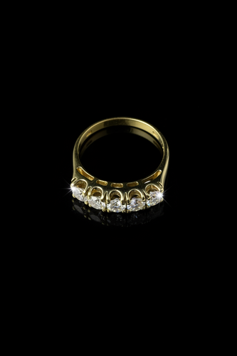 Bracelet 57.5 Rivière - Bracelet en or jaune 18 ct et diamants 1,25 ct 58 Facettes