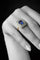 Bague 55 Bague octogonale - Saphir Verneuil et diamants 58 Facettes