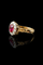 Bague 54 Bague austro-hongroise - Rubis et diamants en or rose 58 Facettes