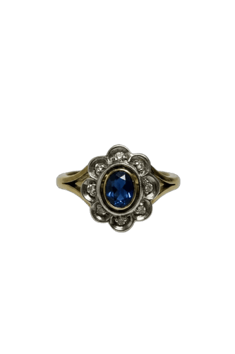 Bague Anello a margherita con zaffiro des années 30 58 Facettes