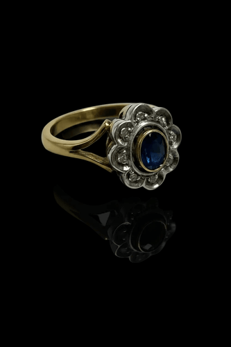 Bague Anello a margherita con zaffiro des années 30 58 Facettes