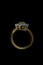 Bague 53 Bague marguerite années 1930 en or jaune, saphir et diamants 58 Facettes