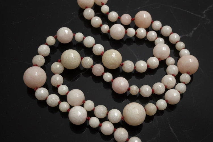 Collier Collier - Perles facettées en quartz rose 58 Facettes