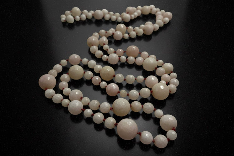 Collier Collier - Perles facettées en quartz rose 58 Facettes