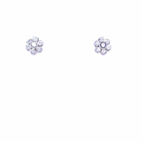 Boucles d'oreilles Boucles d'oreilles vintage en or 18k et diamants 58 Facettes