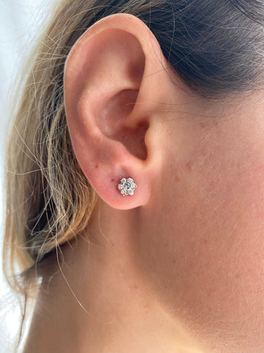 Boucles d'oreilles Boucles d'oreilles vintage en or 18k et diamants 58 Facettes