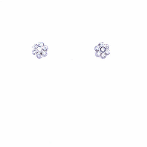 Boucles d'oreilles Boucles d'oreilles vintage en or 18k et diamants 58 Facettes