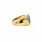 Bague 54 Art déco - Bague saphir et diamants en platine et or jaune 58 Facettes