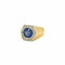 Bague 54 Art déco - Bague saphir et diamants en platine et or jaune 58 Facettes