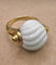 Bague Bulgari Chandra - Bague en or jaune 18 kt et porcelaine blanche 58 Facettes