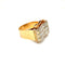 Bague 64 Retro - Bague cocktail en or jaune et blanc diamants 58 Facettes