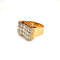 Bague 64 Retro - Bague cocktail en or jaune et blanc diamants 58 Facettes