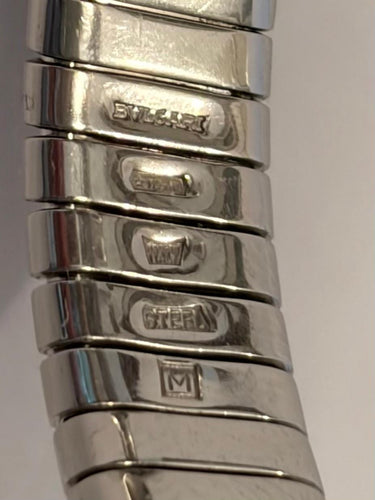 Bracelet Bvlgari Bvlgari - Bracelet Tubogas en acier et onyx 58 Facettes AZ-PG-262169