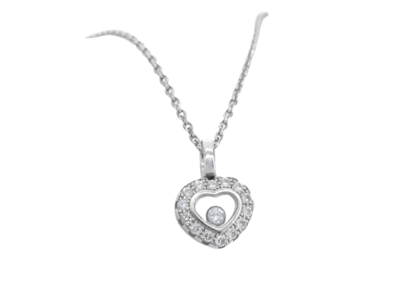 Chopard Happy Diamonds Icons - Collier cœur en or blanc et diamant