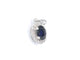 Pendentif halo en or blanc avec diamants et saphir 58 Facettes 2016