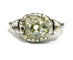 54 Bague en or blanc 18 ct avec diamant taille Old Mine 58 Facettes 446/26 A