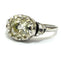 54 Bague en or blanc 18 ct avec diamant taille Old Mine 58 Facettes 446/26 A