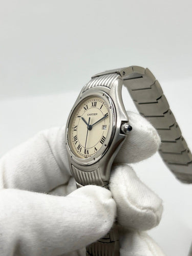 Cartier Cougar - Montre Grand Modèle en acier 58 Facettes 2181